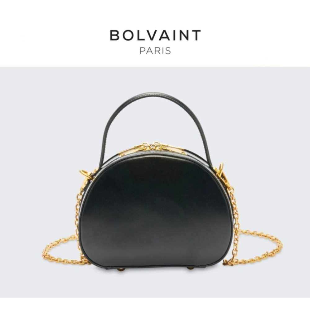 Bolvaint Small Black Purse Gold Chain Strap Shoulder Bag Kentucky Derby Style - Picture 2 of 12